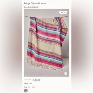 NWT Free People Skye Stripe Blanket